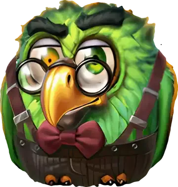 Aaron, el loro verde de Pirots 5
