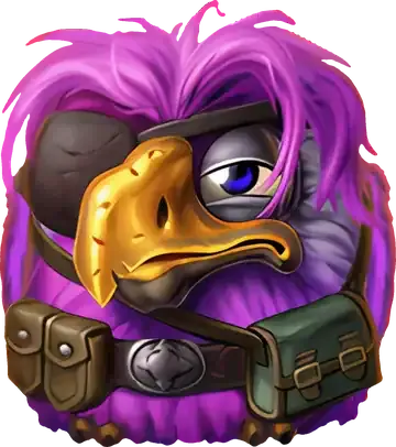 Hank, el loro morado de Pirots 5