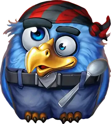Skipper, el loro azul de Pirots 5