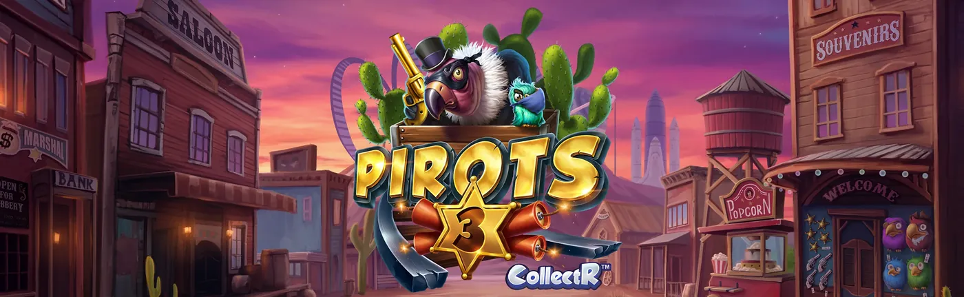 Pirots 3, slot de ELK Studios ambientada en el Lejano Oeste